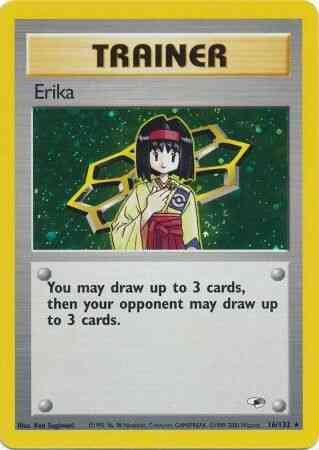 Erika - 16/132 - Rare - Unlimited [gym1U-16] [Holo]