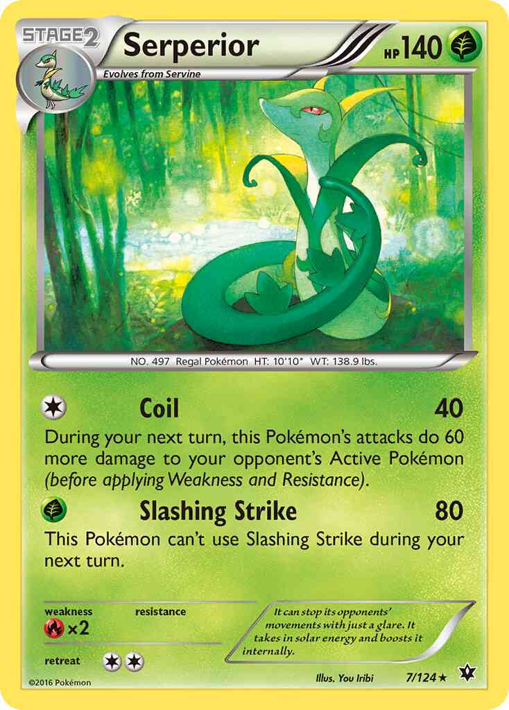 Serperior - 7/124 - Rare [xy10-7] [Reverse Holo]