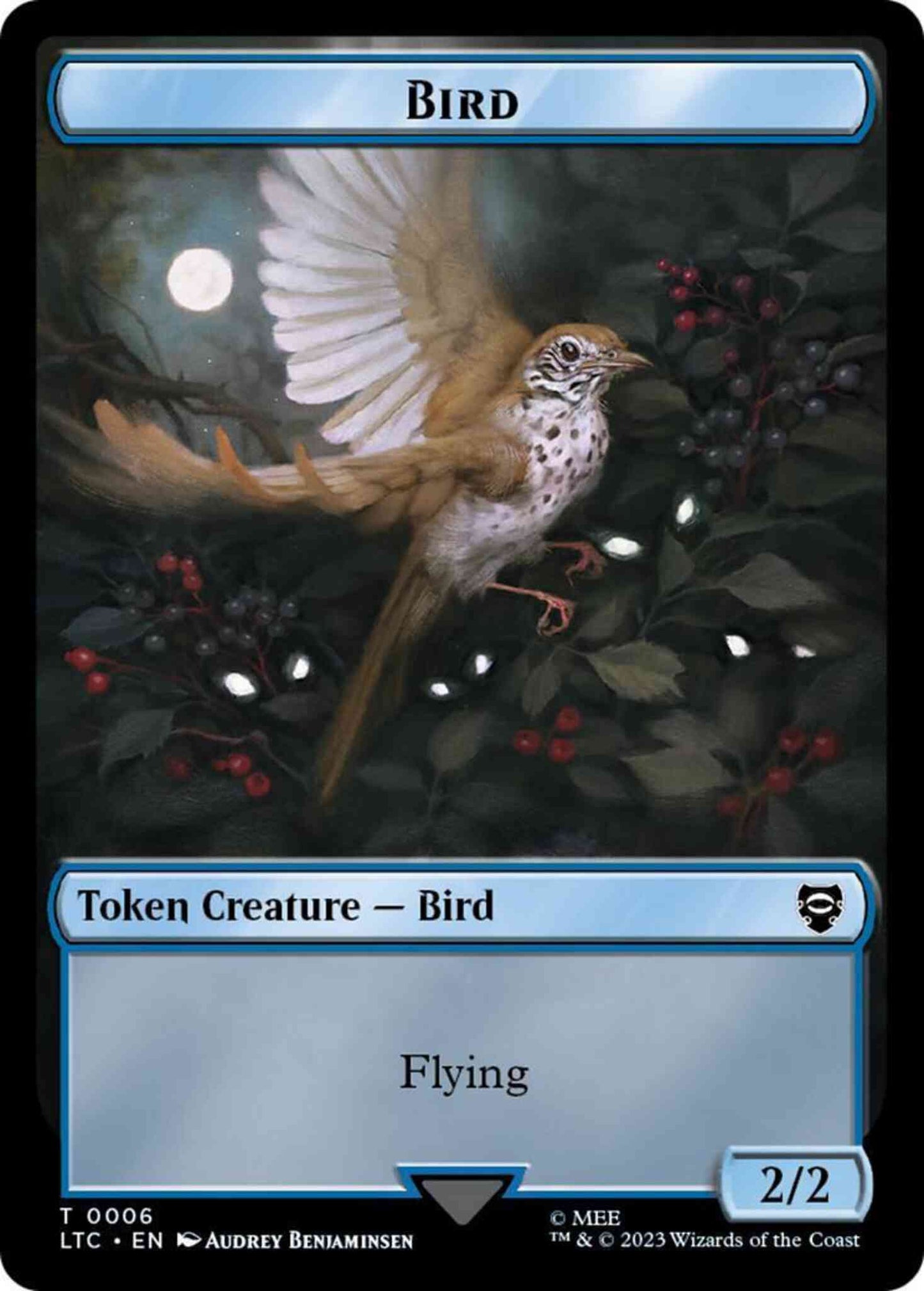 Bird Token (06) // Elf Warrior Token (11) [The Lord of the Rings: Tales of Middle-earth: Commander: Tokens] [Non-Foil]