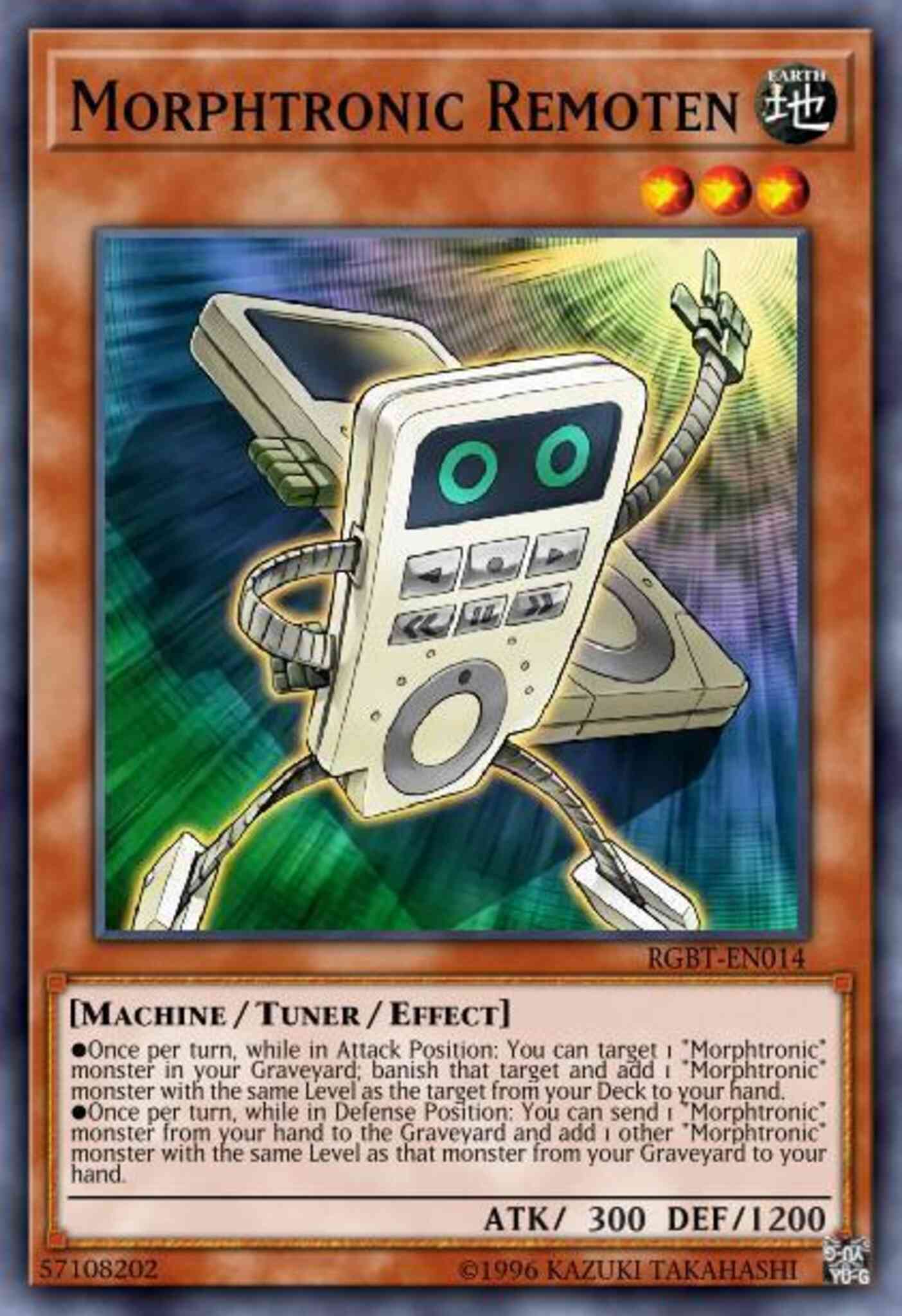 Morphtronic Remoten - RGBT-EN014 - Rare - 1st Edition