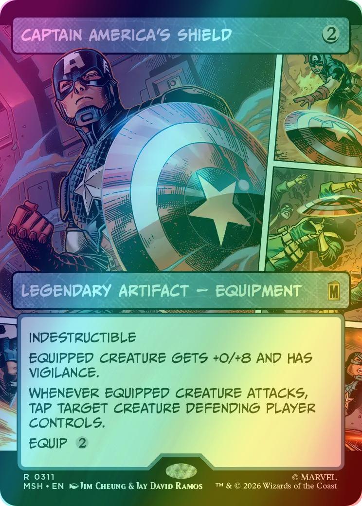 Captain America's Shield [311] [Panel Showcase] [Marvel Super Heroes] [Foil]
