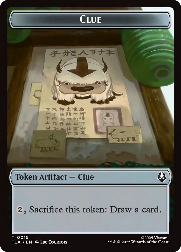 Ally Token (04) // Clue Token (15) [Avatar: The Last Airbender: Tokens] [Non-Foil]