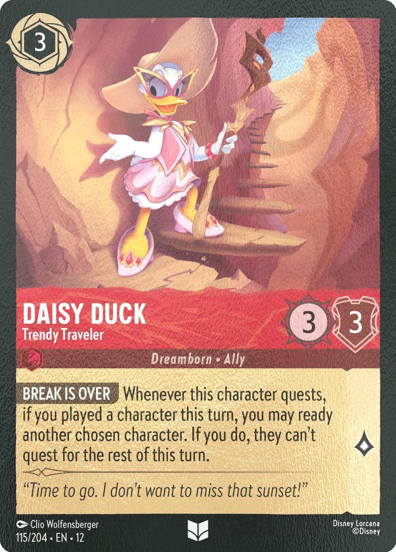 Daisy Duck - Trendy Traveler - 115/204 [Wilds Unknown] [Cold Foil]