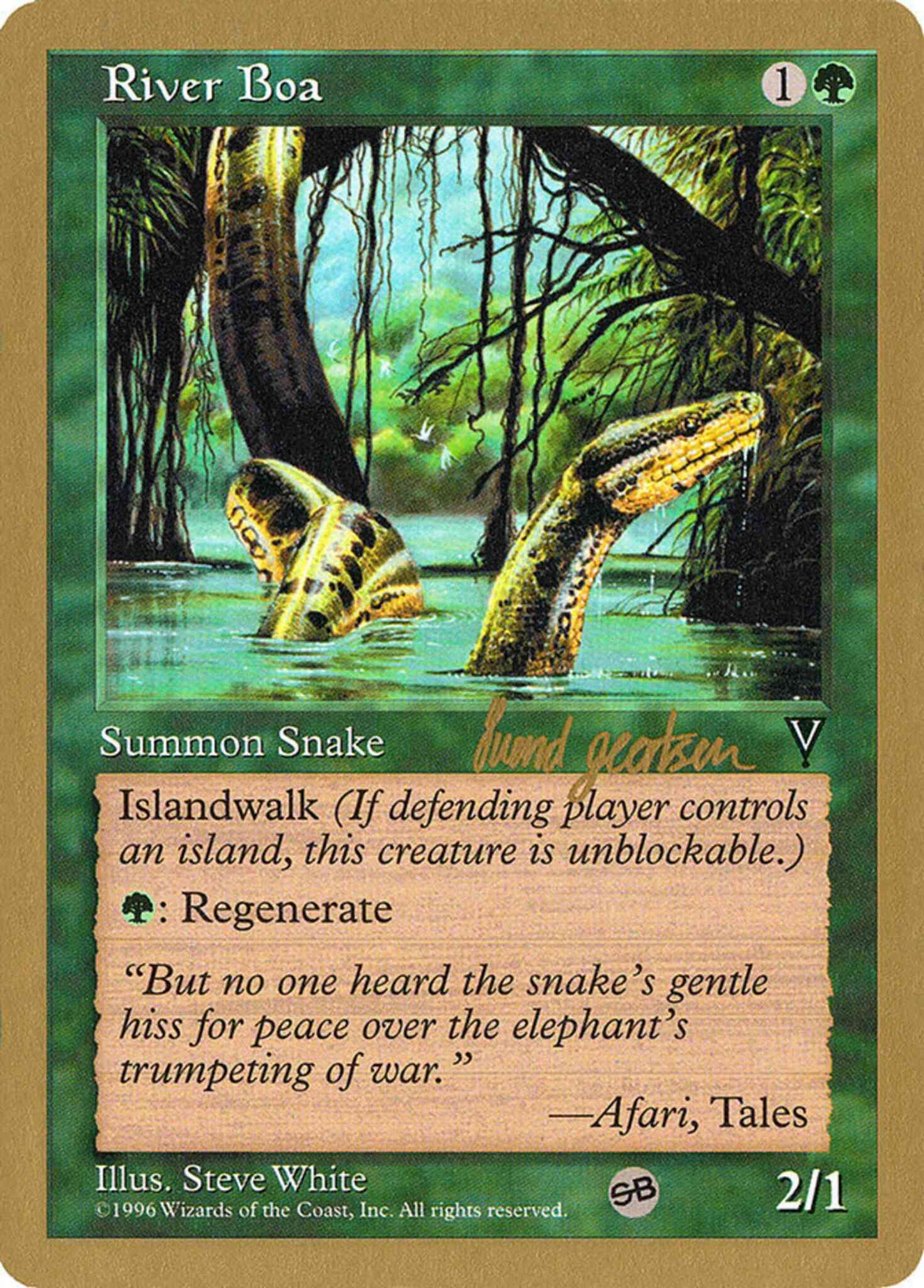 River Boa [sg118sb] [World Championship Decks 1997] [Non-Foil]