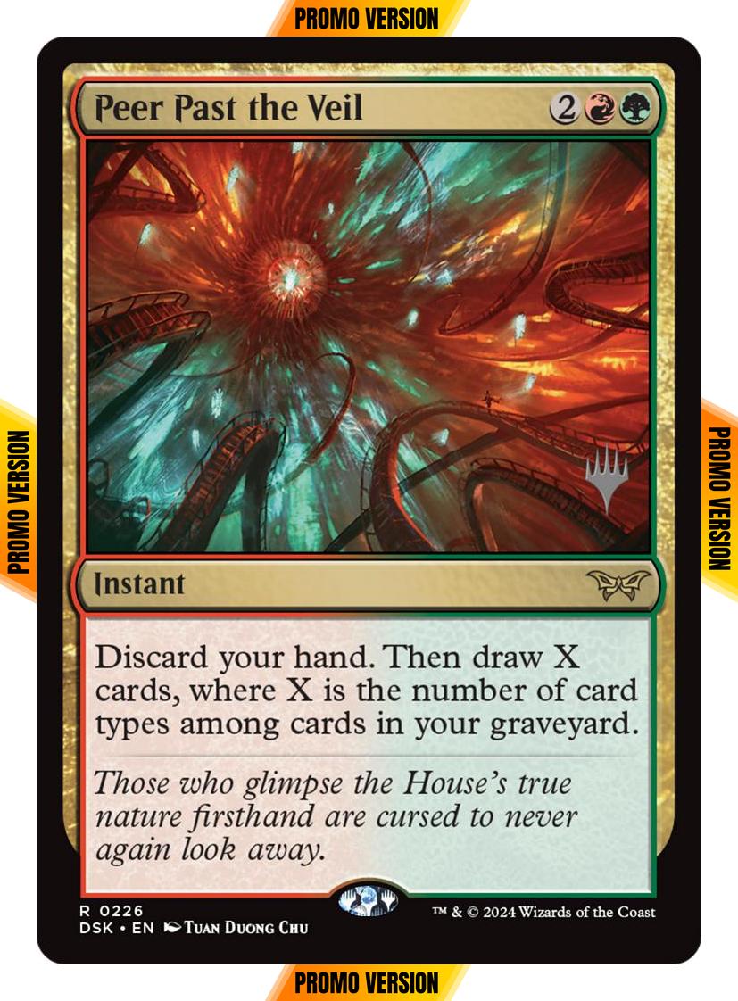 Peer Past the Veil [226p] [Promo Pack] [Duskmourn: House of Horror: Promos] [Non-Foil]