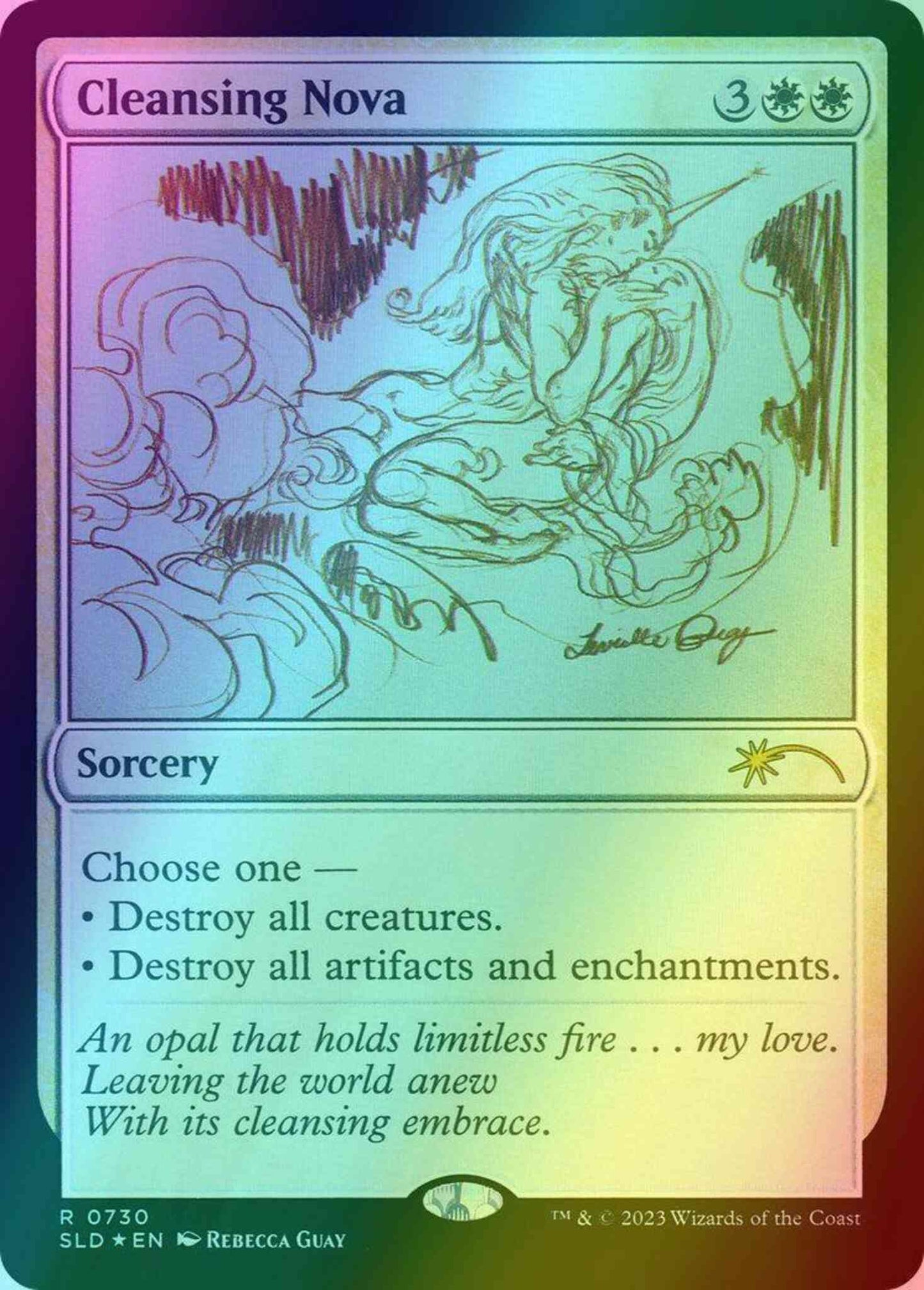 Cleansing Nova [0730] [Sketch] [Rebecca Guay] [Secret Lair Drop] [Foil]