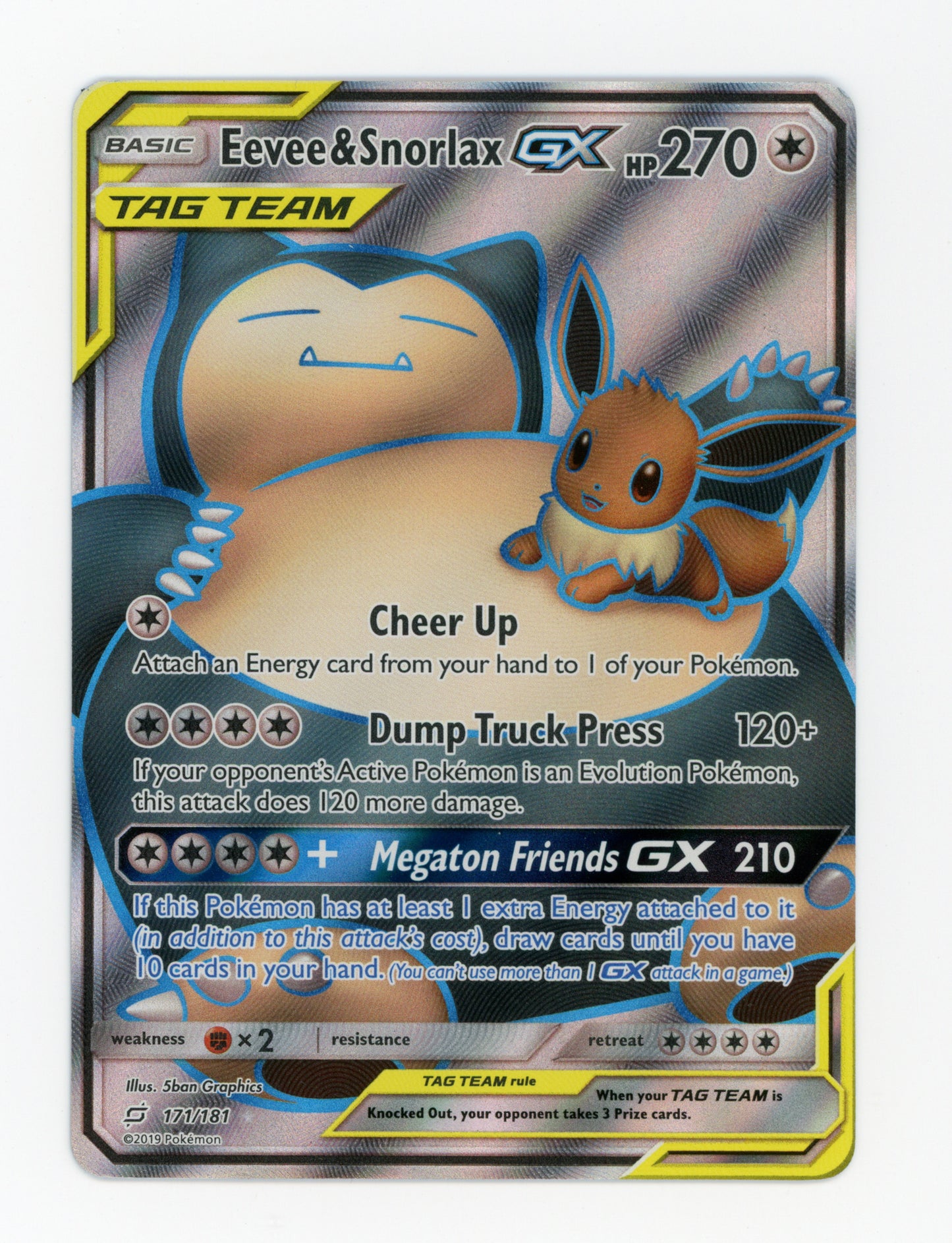 Eevee & Snorlax-GX — Rare Ultra — ID 17653