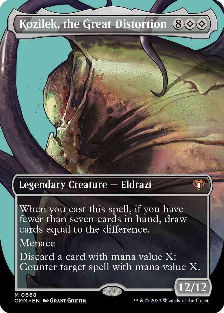 Kozilek, the Great Distortion [668] [Borderless] [Profile] [Commander Masters] [Non-Foil]