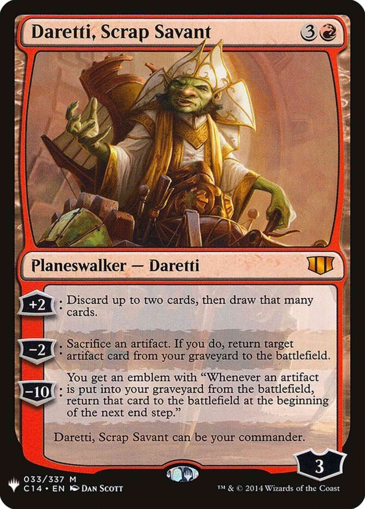 Daretti, Scrap Savant [C14-33] [The List] [Non-Foil]