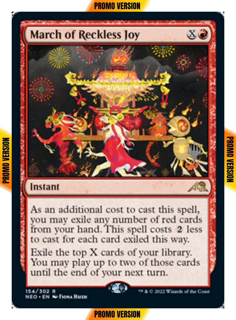 March of Reckless Joy [Promo Pack] [154p] [Kamigawa: Neon Dynasty: Promos] [Non-Foil]