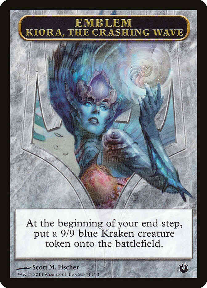 Kiora, the Crashing Wave Emblem [11] [Born of the Gods Tokens] [Non-Foil]