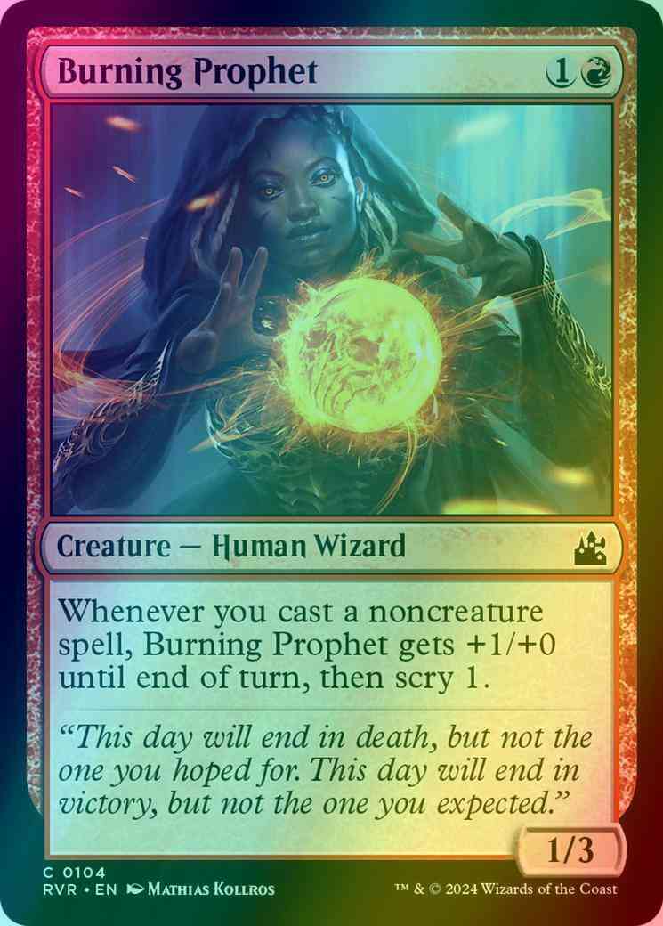Burning Prophet [104] [Ravnica Remastered] [Foil]