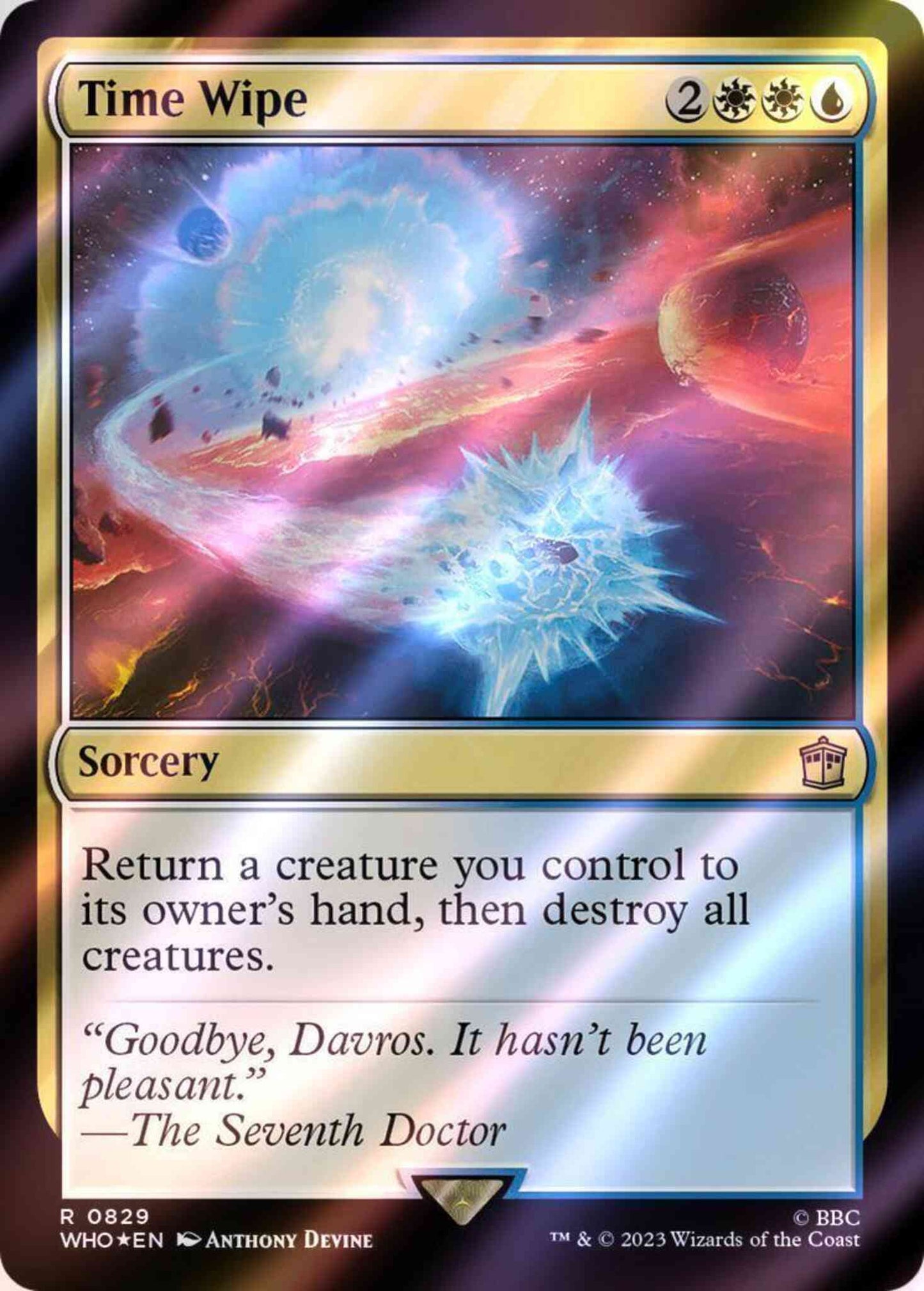 Time Wipe [829] [Universes Beyond: Doctor Who] [Surge Foil]