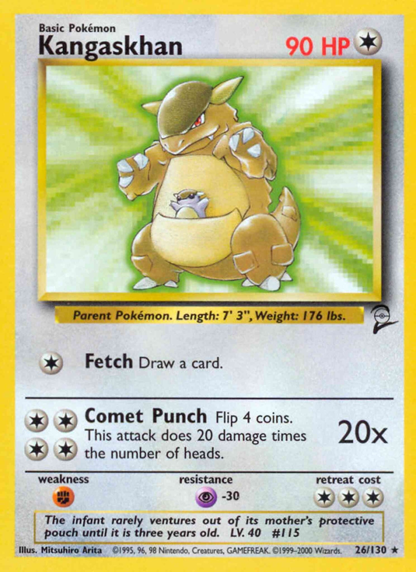 Kangaskhan - 26/130 - Rare [base4-26] [Non-Holo]