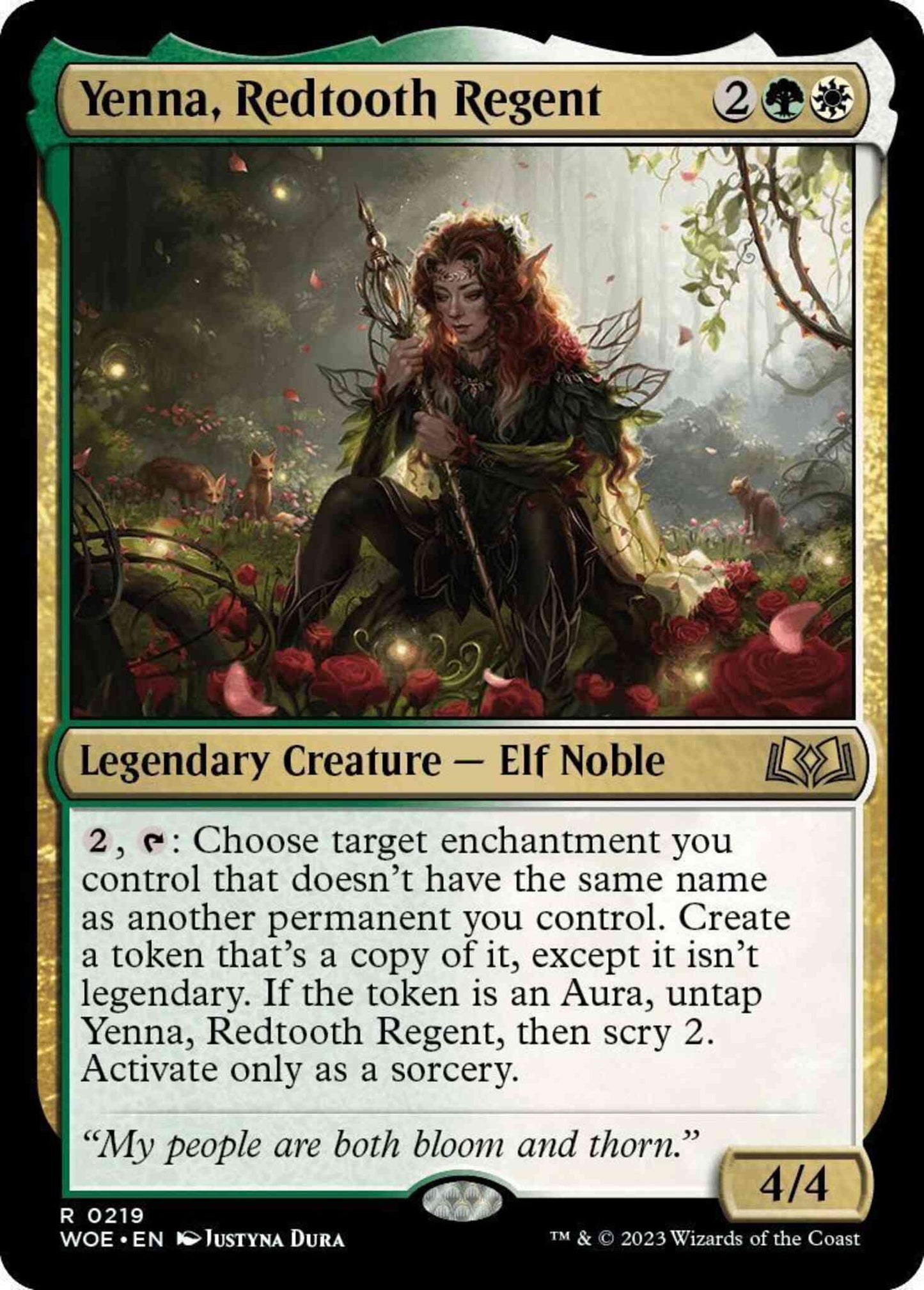 Yenna, Redtooth Regent [219] [Wilds of Eldraine] [Non-Foil]