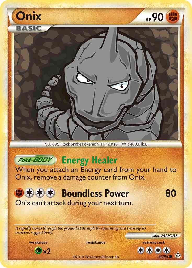 Onix - 56/95 - Common [hgss2-56] [Reverse Holo]