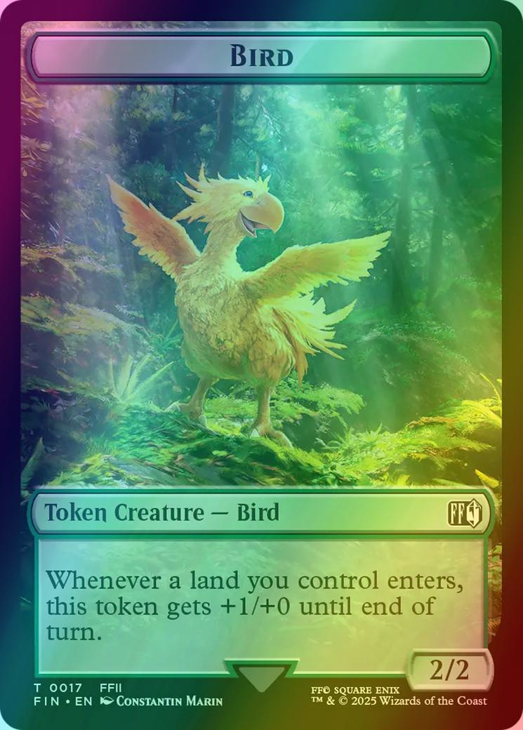 Bird Token (17) // Wizard Token (15) [FINAL FANTASY: Tokens] [Foil]