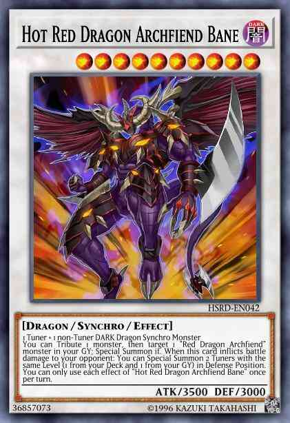 Hot Red Dragon Archfiend Bane - DUPO-EN058 - Ultra Rare - 1st Edition