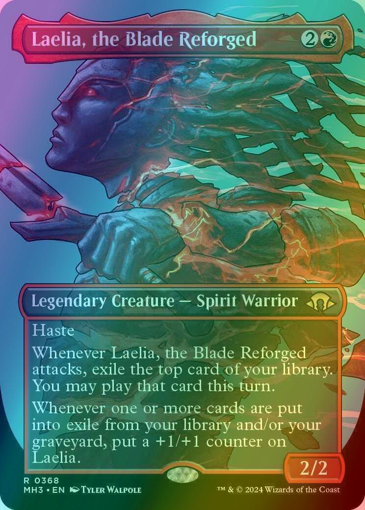 Laelia, the Blade Reforged [368] [Borderless] [Profile] [Modern Horizons 3] [Foil]