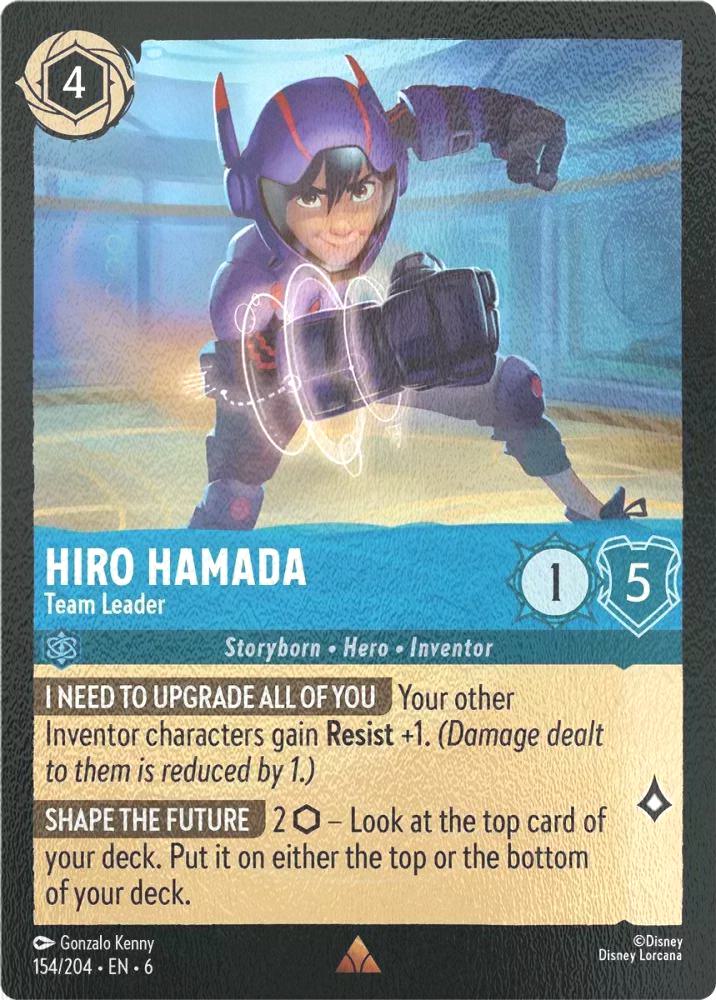 Hiro Hamada - Team Leader - 154/204 [Azurite Sea] [Cold Foil]