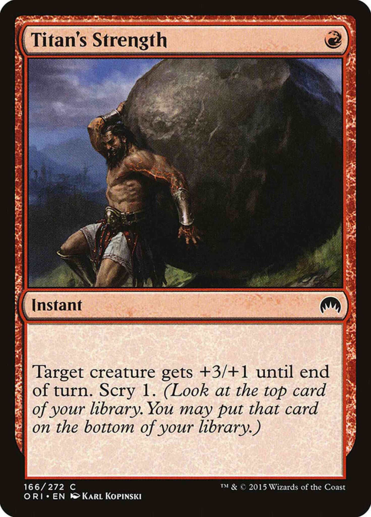 Titan's Strength [166] [Magic Origins] [Non-Foil]