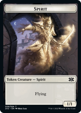 Spider Token (18) // Spirit Token (08) [Double Masters 2022: Tokens] [Non-Foil]