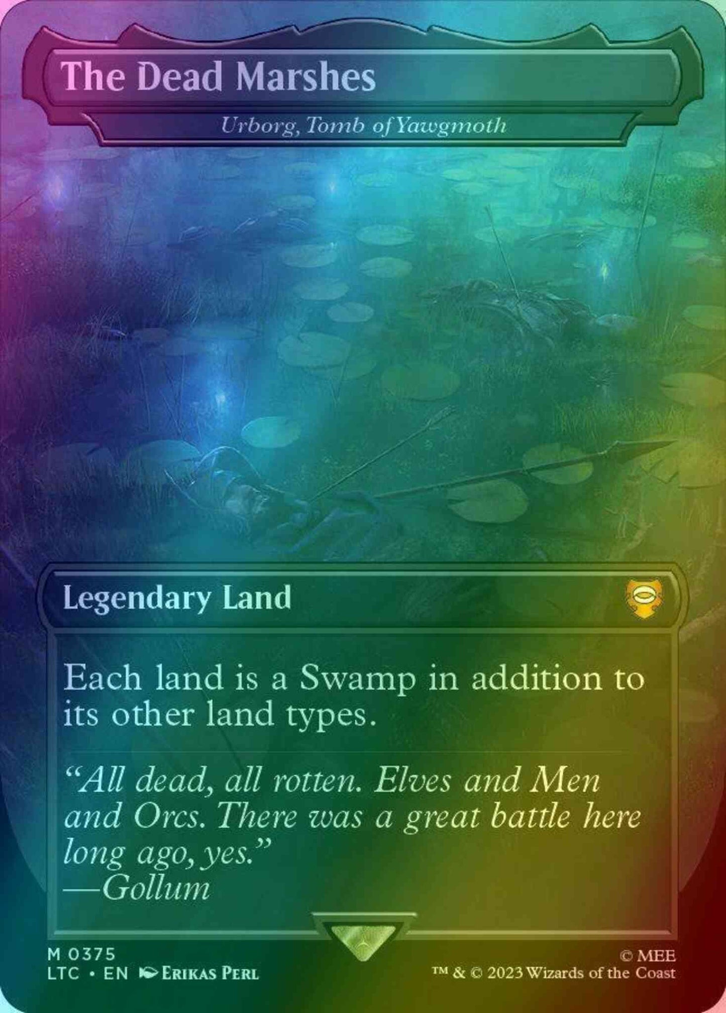 The Dead Marshes - Urborg, Tomb of Yawgmoth [375] [Borderless] [Realms and Relics] [The Lord of the Rings: Tales of Middle-earth: Commander] [Foil]