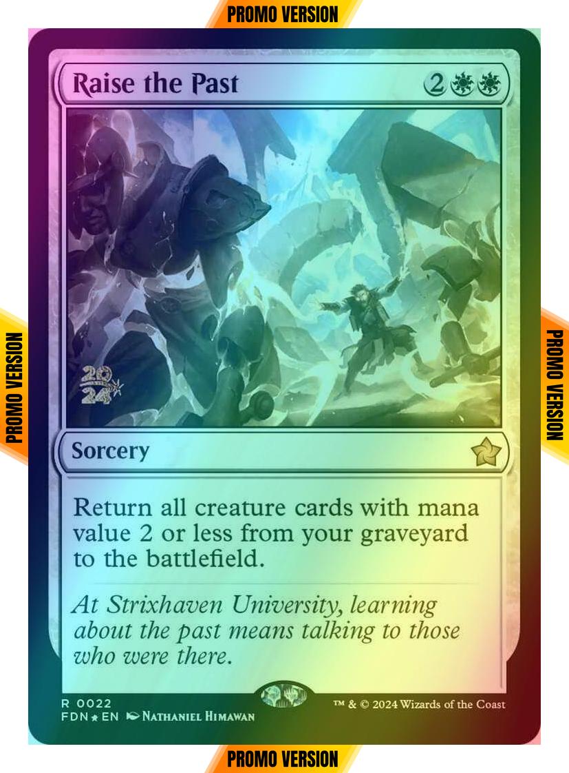 Raise the Past [22s] [Prerelease] [Foundations: Promos] [Foil]