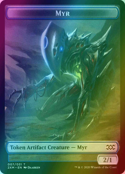Myr Token (07) // Ooze Token (15) [Double Masters Tokens] [Foil]