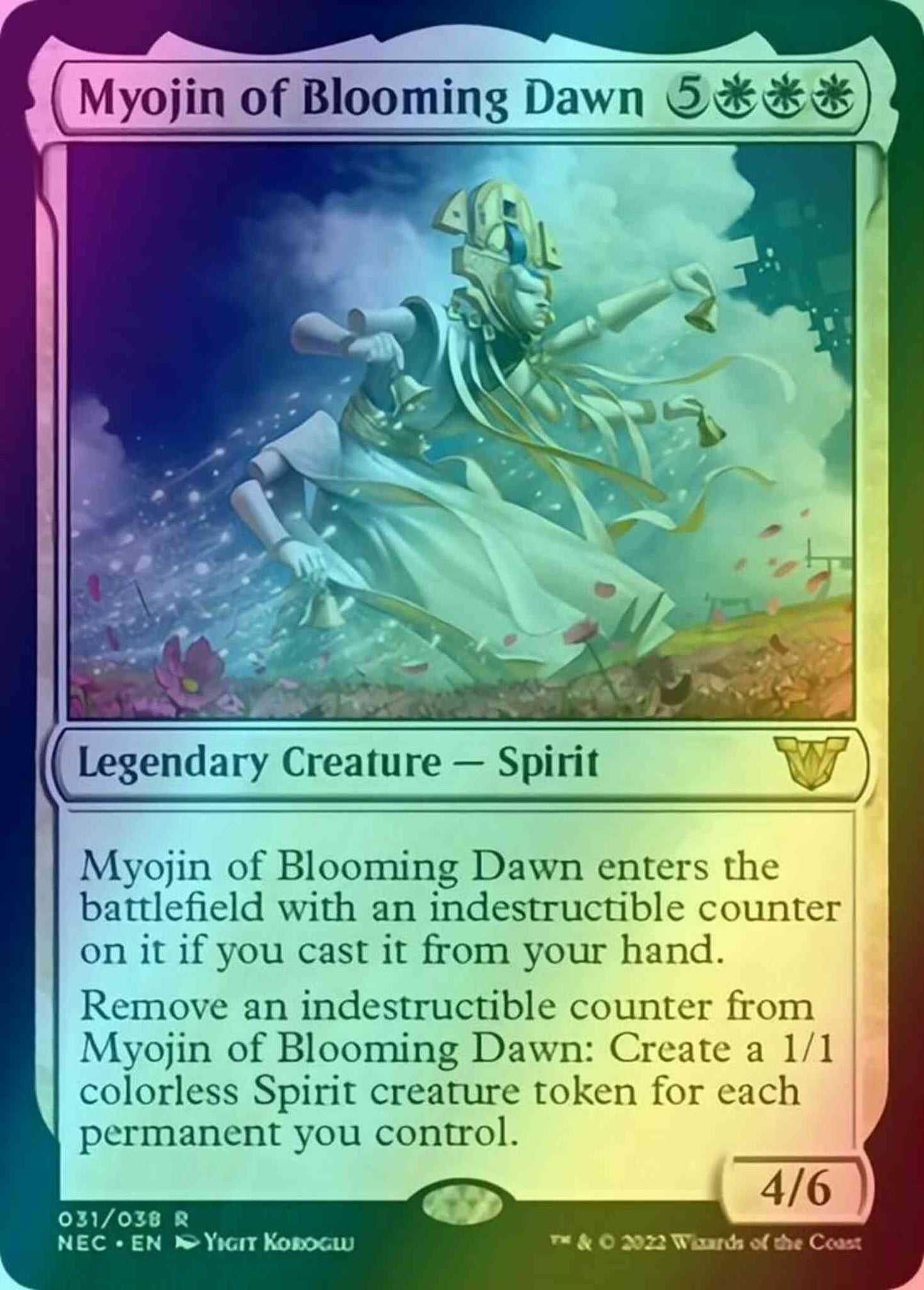 Myojin of Blooming Dawn [31] [Kamigawa: Neon Dynasty: Commander] [Foil]