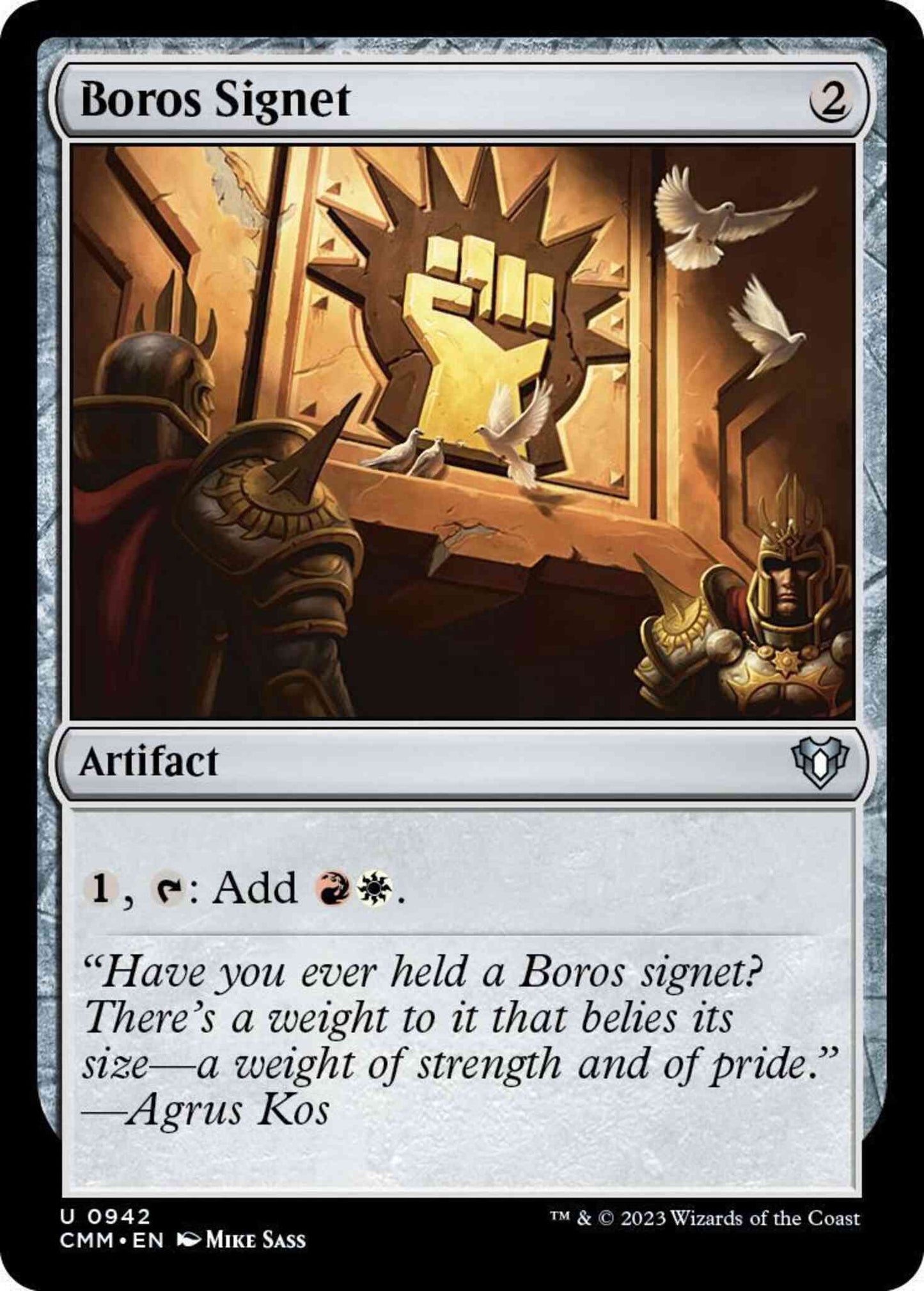 Boros Signet [942] [Commander Masters] [Non-Foil]
