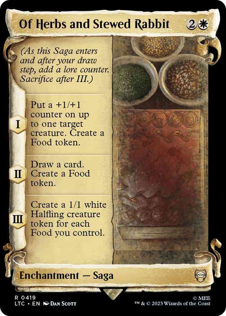 Of Herbs and Stewed Rabbit [419] [Scrolls Showcase] [The Lord of the Rings: Tales of Middle-earth: Commander] [Non-Foil]
