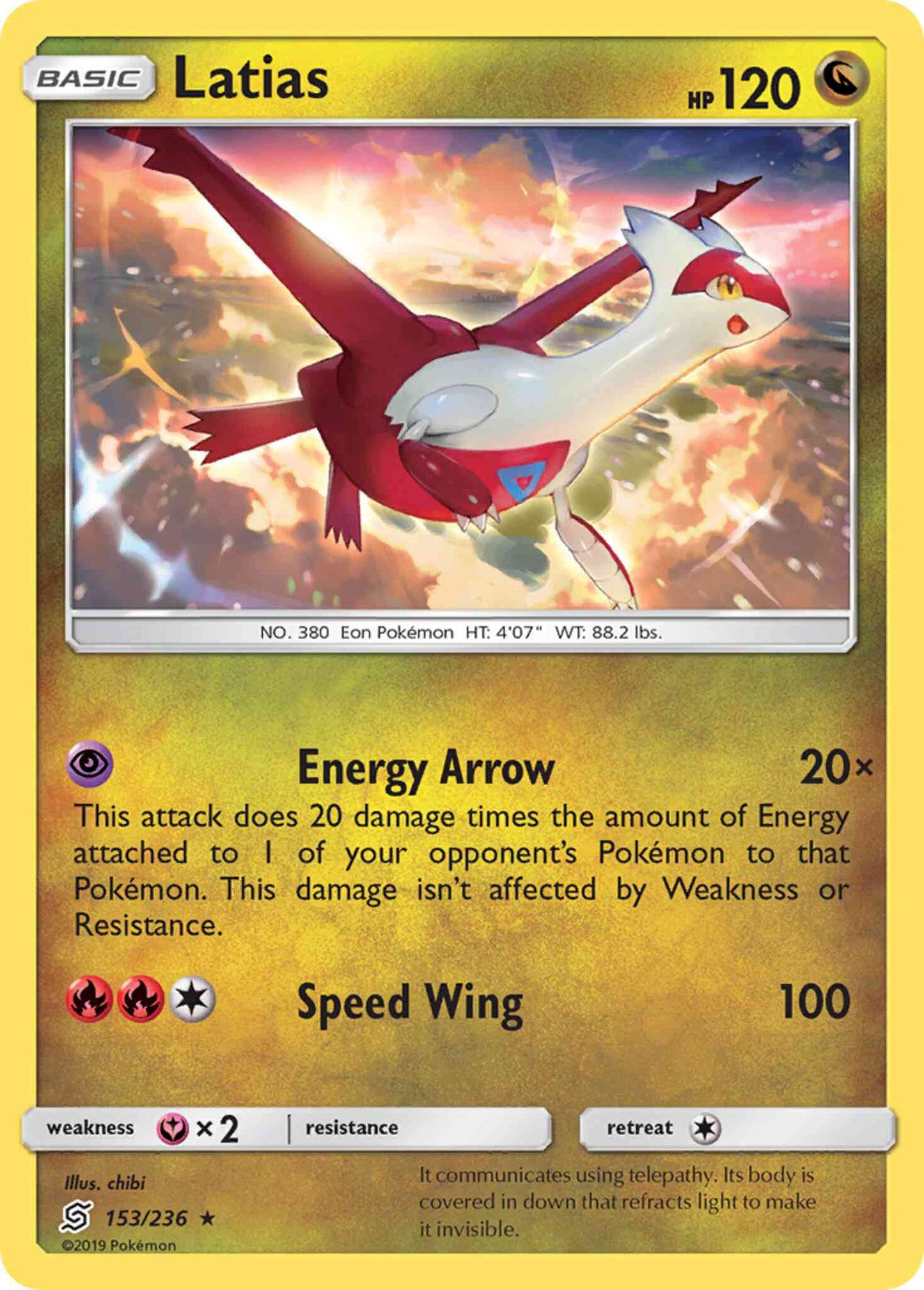 Latias - 153/236 - Rare [sm11-153] [Non-Holo]