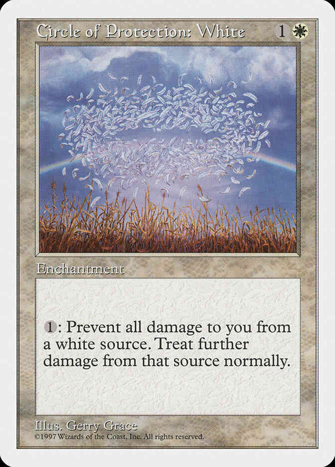 Circle of Protection: White [21] [Fifth Edition] [Non-Foil]