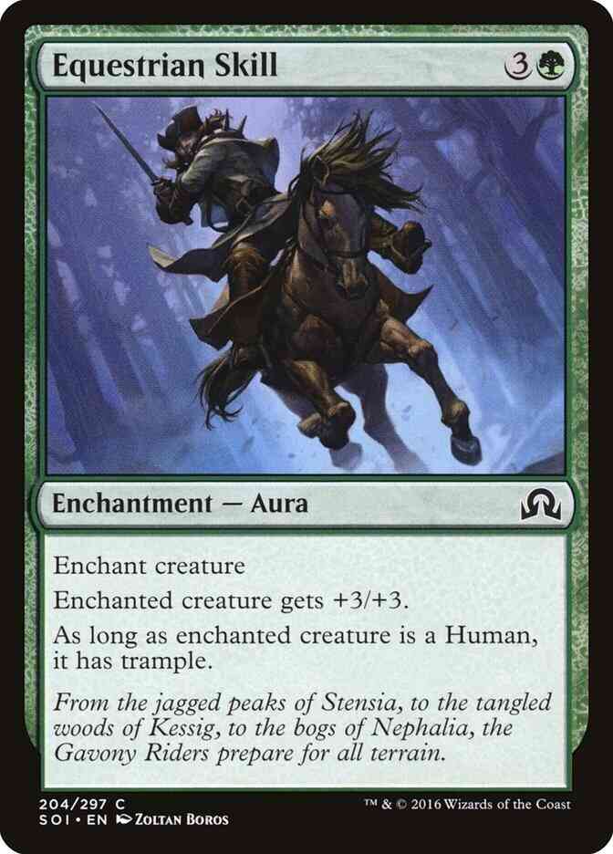 Equestrian Skill [204] [Shadows over Innistrad] [Non-Foil]