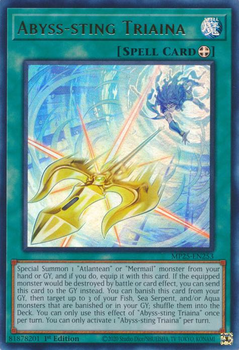 Abyss-sting Triaina - MP25-EN253 - Ultra Rare - 1st Edition