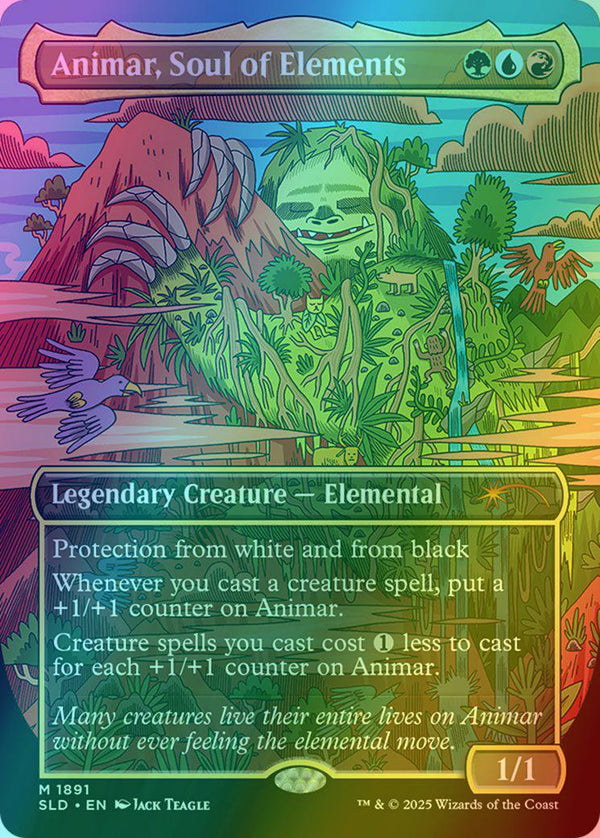 Animar, Soul of Elements [1891] [Borderless] [Animar & Friends] [Secret Lair Drop] [Foil]