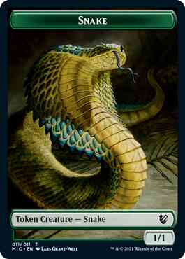 Snake Token (11) // Spirit Token (02) [Innistrad: Midnight Hunt: Commander: Tokens] [Non-Foil]