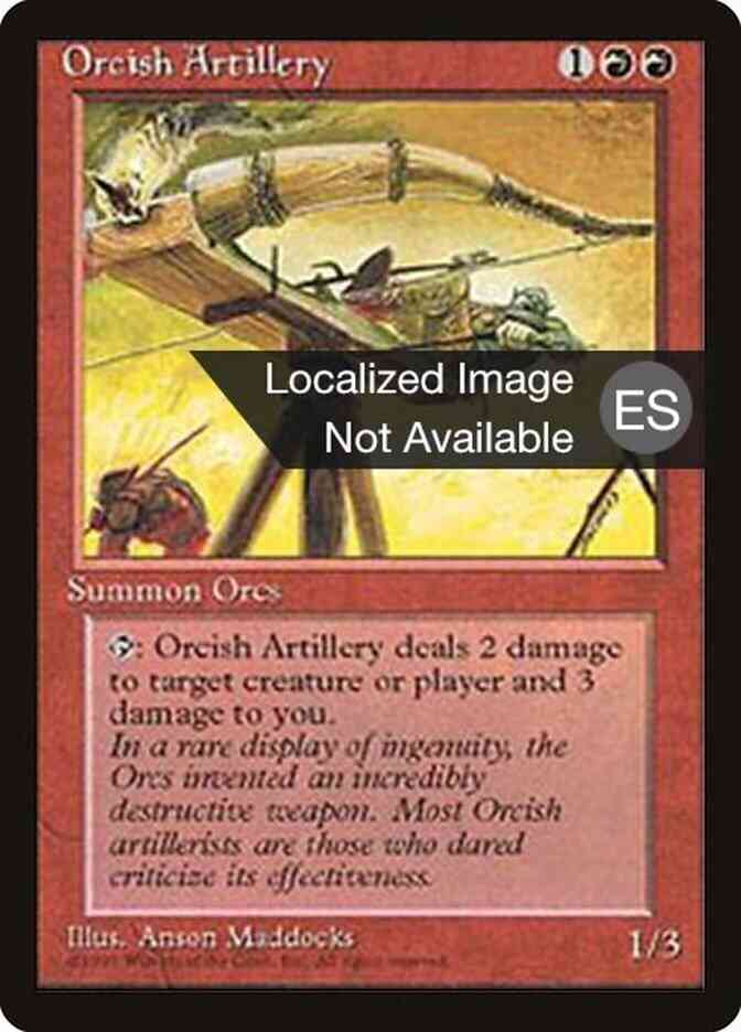 Orcish Artillery - Japanese [214] [Fourth Edition Black Border: Japanese] [Non-Foil]