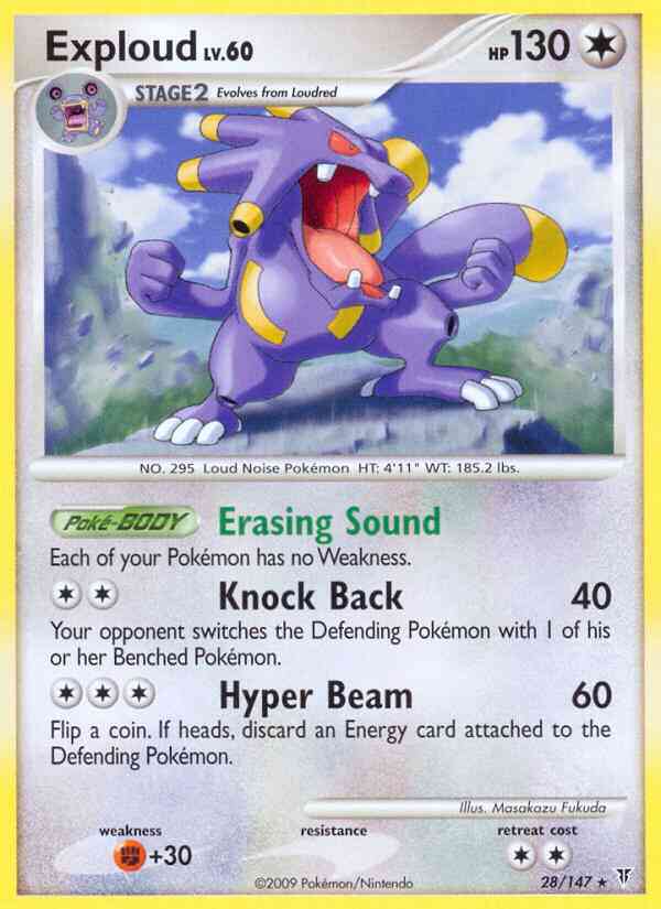 Exploud - 28/147 - Rare [pl3-28] [Non-Holo]