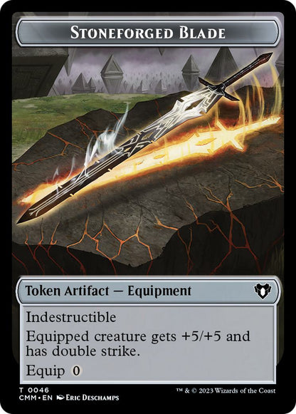 Servo Token (45) // Stoneforged Blade Token (46) [Commander Masters: Tokens] [Non-Foil]