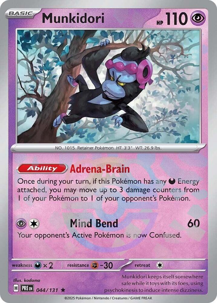 Munkidori - Master Ball Pattern - 044/131 - Rare [sv085-044] [Reverse Holo]