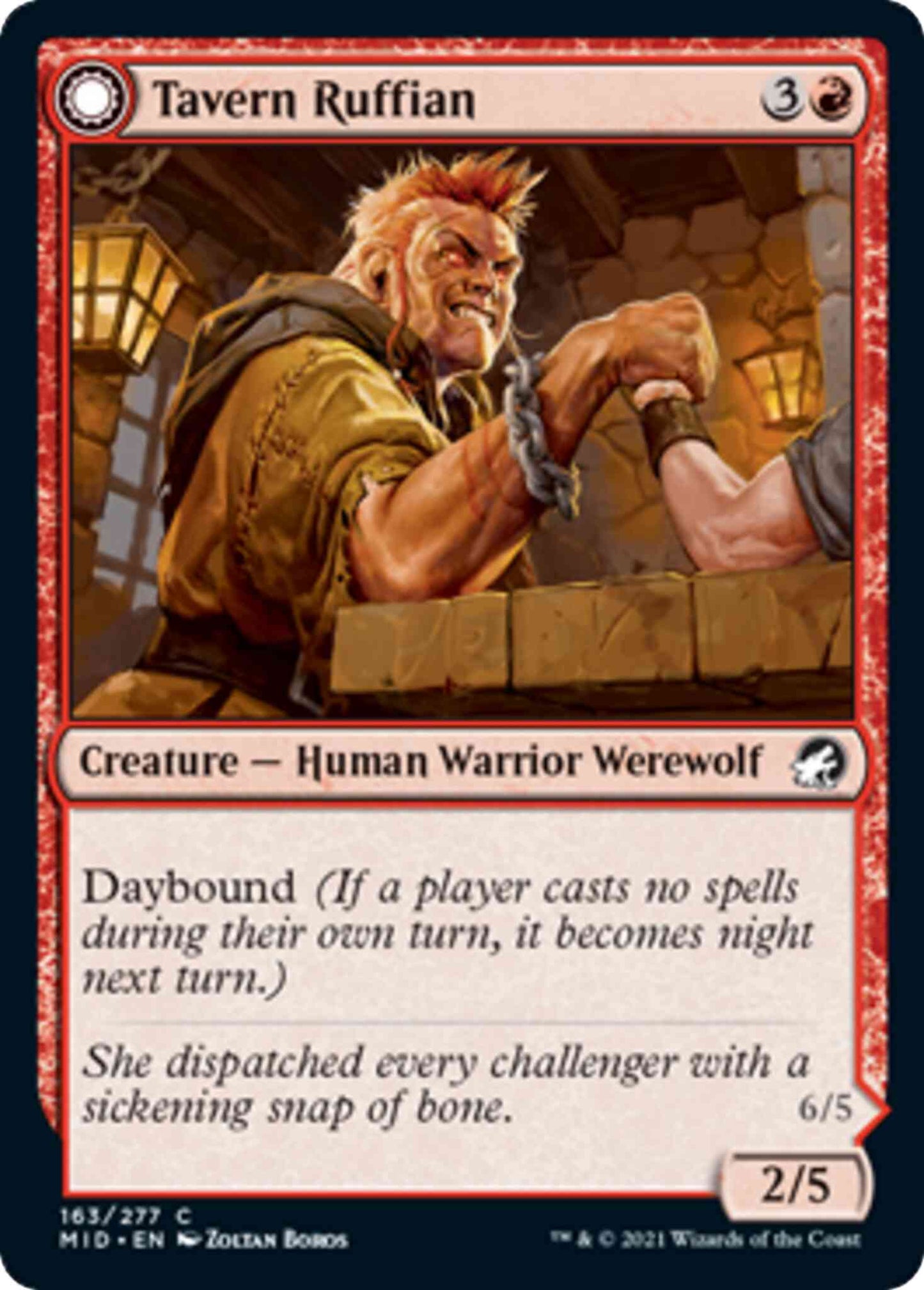 Tavern Ruffian // Tavern Smasher [163] [Innistrad: Midnight Hunt] [Non-Foil]