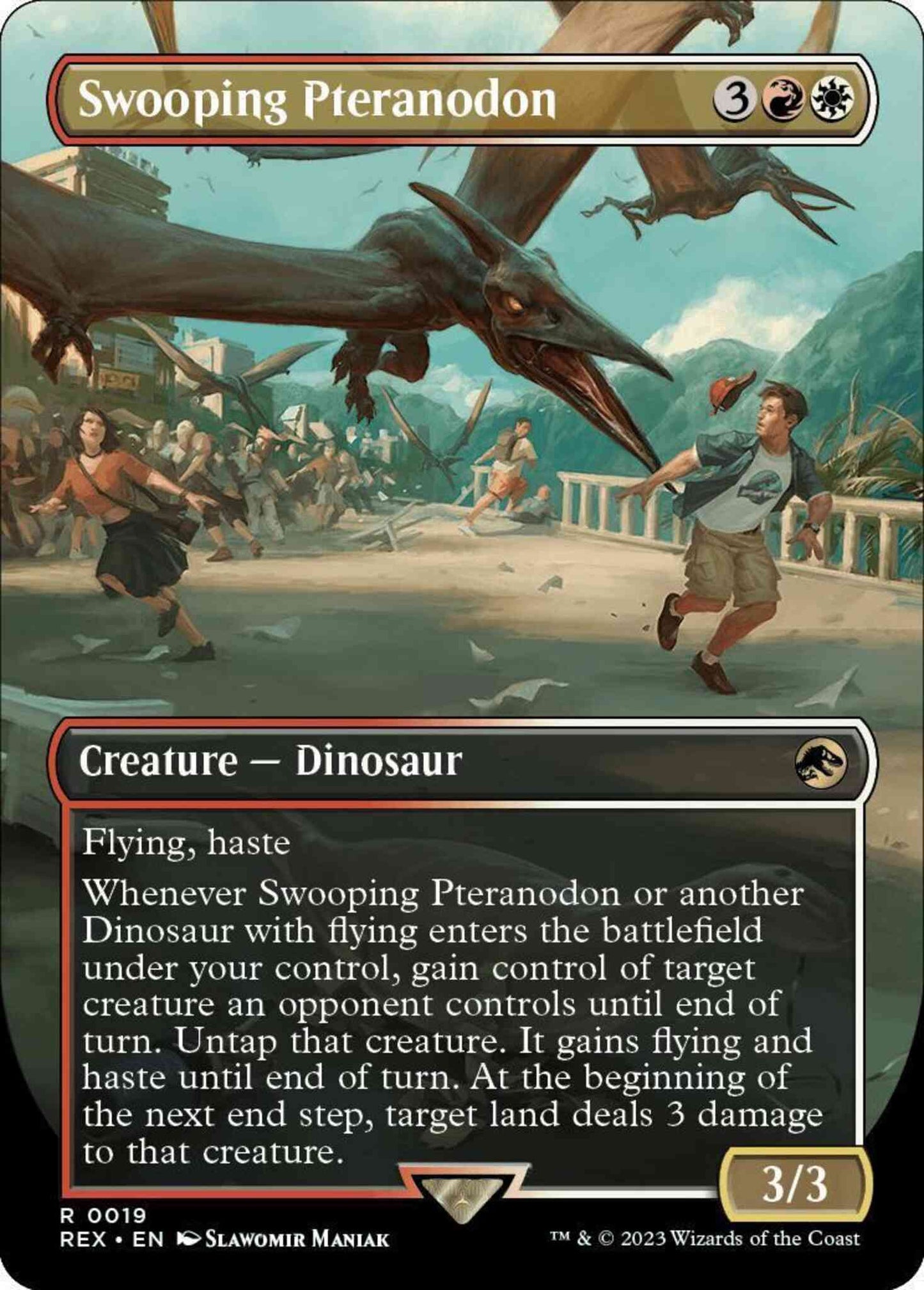 Swooping Pteranodon [19] [Borderless] [Universes Beyond: Jurassic World Collection] [Non-Foil]