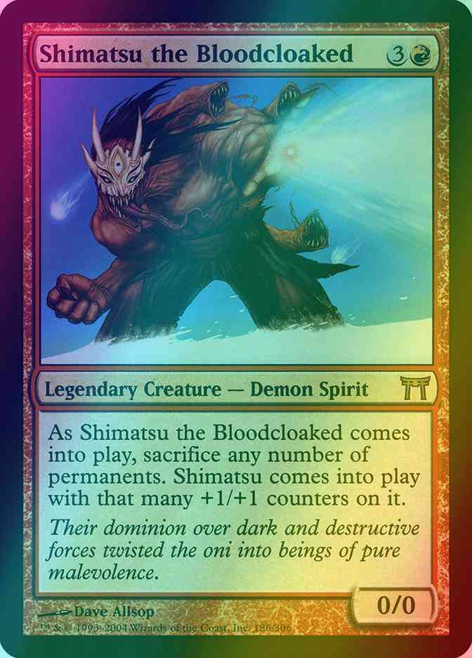 Shimatsu the Bloodcloaked [186] [Champions of Kamigawa] [Foil]