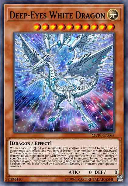 Deep-Eyes White Dragon - MVP1-ENG05 - Gold Rare - 1st Edition