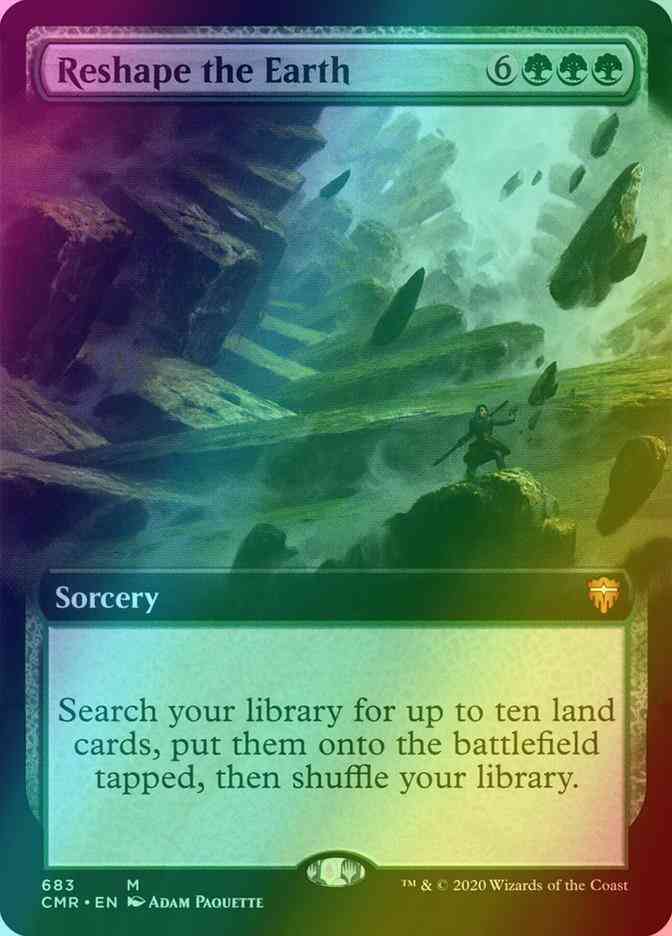 Reshape the Earth [683] [Extended Art] [Commander Legends] [Foil]