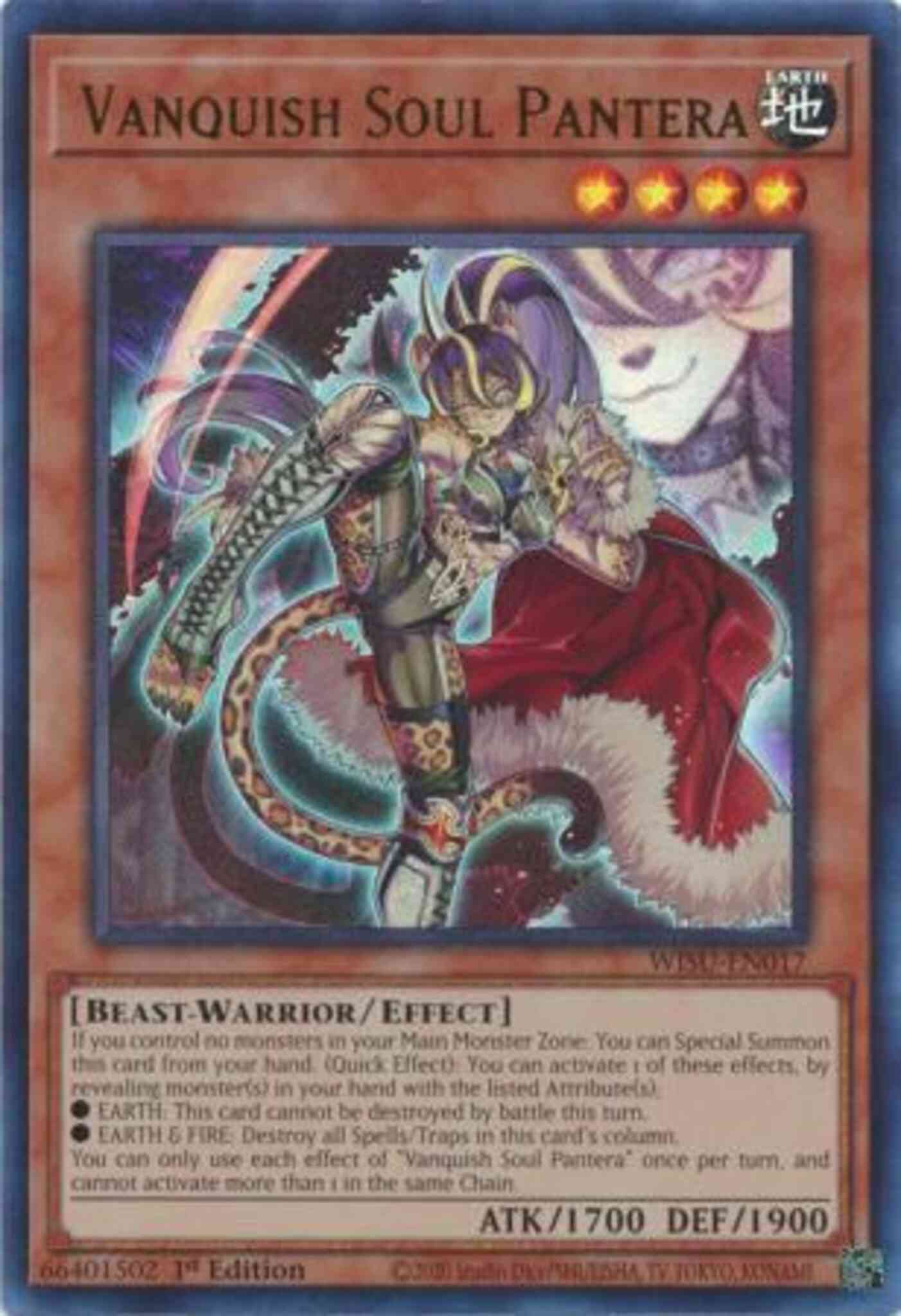 Vanquish Soul Pantera - WISU-EN017 - Ultra Rare - 1st Edition