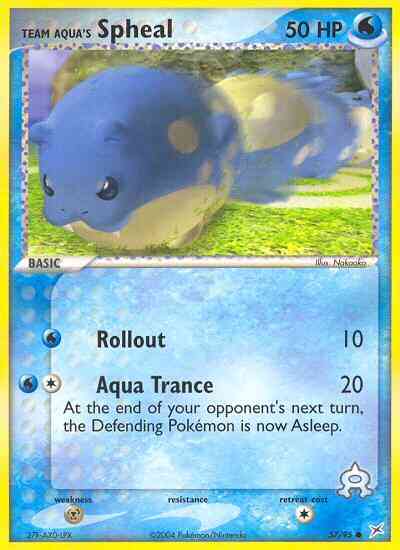 Team Aqua's Spheal - 57/95 - Common [ex4-57] [Non-Holo]