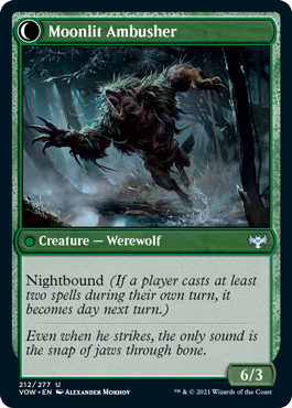 Oakshade Stalker // Moonlit Ambusher [212] [Innistrad: Crimson Vow] [Non-Foil]